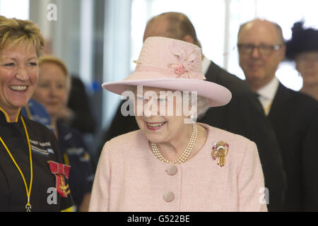 Visite royale à Manchester Banque D'Images