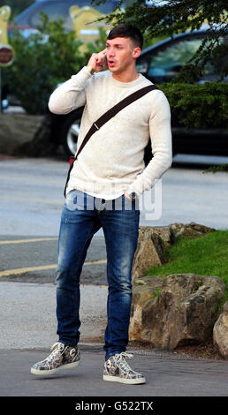 KIRK Norcross de la seule voie est Essex arrive à Alton Towers pour la nouvelle attraction Nemesis Sub-Terra à Alton Towers, Staffordshire. Banque D'Images