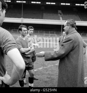 Angleterre - Football - stade de Highbury Formation Banque D'Images