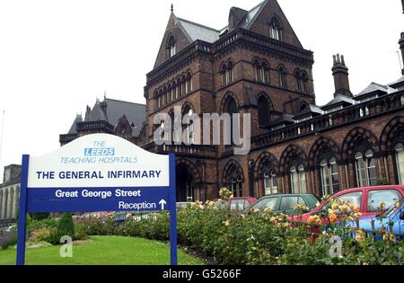 Le meurtre de l'Hôpital général de Leeds Banque D'Images