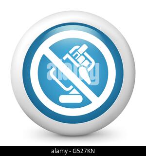 L'icône de fumée interdite Illustration de Vecteur