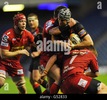 Rugby Union - RaboDirect PRO12 - Edinburgh Rugby v Llanelli Scarlets - Murrayfield Banque D'Images