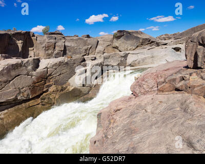 L'Afrique du Sud, Cap Nord, Benede Oranje, Parc National d'Augrabies Falls, chutes d'Augrabies du fleuve Orange Banque D'Images