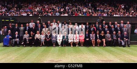 Groupe de champions de Wimbledon Banque D'Images