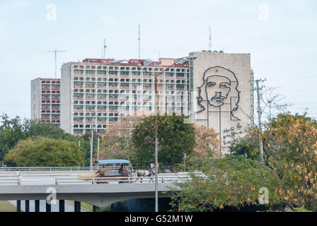 Cuba, La Havane, Ministère de l'intérieur de Cuba Banque D'Images