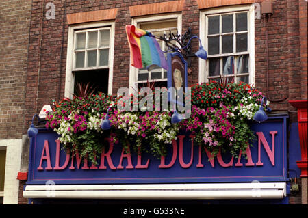 Old Compton Street Admiral Duncan Banque D'Images