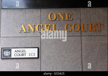 One Angel court, dans la ville de Londres, siège de la nouvelle banque NBNK. Banque D'Images