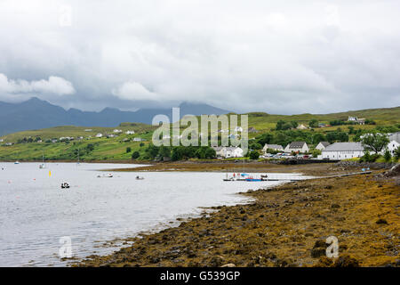 Royaume-uni, Ecosse, Highlands, l'île de Skye, Talisker Distillery Carbost, Banque D'Images