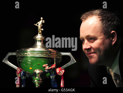 Snooker - lancement des Championnats du monde de snooker 2012 de Betfred - RAC Club.John Higgins, champion du monde actuel de Snooker, lors du lancement des Championnats du monde de Snooker de Betfred au RAC Club de Londres. Banque D'Images