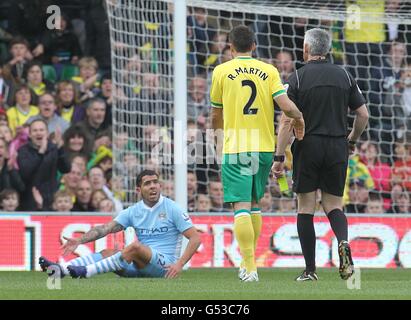 Soccer - Barclays Premier League - Norwich City v Manchester City - Carrow Road Banque D'Images