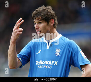 Nikola Zigic de Birmingham City lors du match de championnat de la npower football League à St Andrews, Birmingham. Banque D'Images