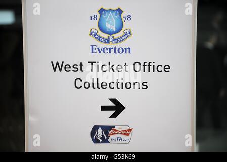 Football - FA Cup - Demi-finale - Liverpool v Everton - Stade de Wembley Banque D'Images