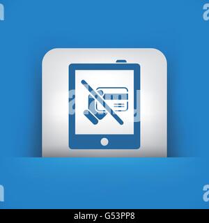 Carte de crédit interdit Illustration de Vecteur