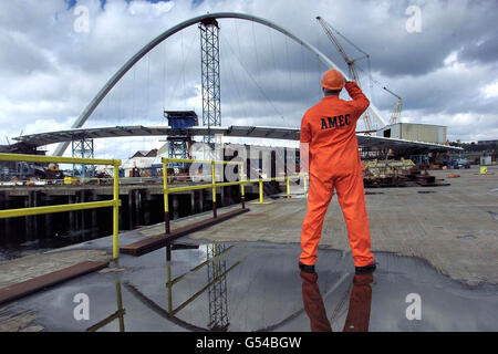 Tyne Millennium Bridge Banque D'Images