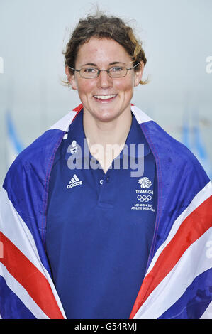 L'équipe go sailing - Photocall - Weymouth et Portland Sailing Center Banque D'Images