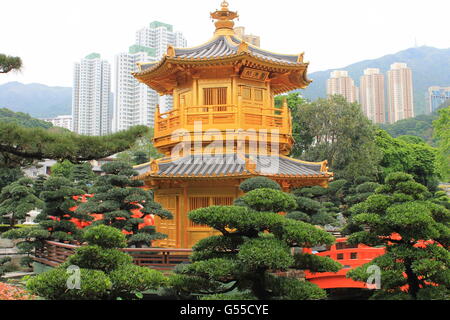 Un beau jardin à Kowloon, Hong Kong Banque D'Images