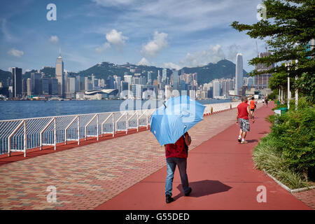 Les équipements de loisirs de l'Hung Hom waterfront à Hong Kong. Banque D'Images