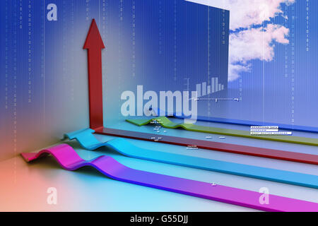 flèches 3D Banque D'Images