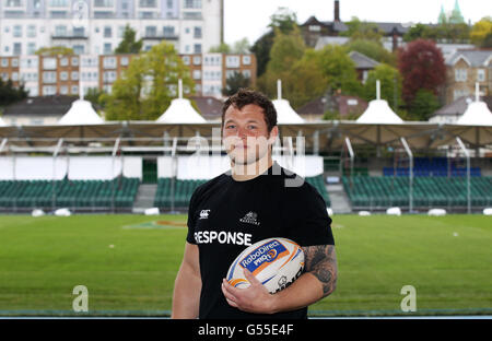 Rugby Union - Glasgow Warriors Photocall - Scotstin Stadium.Ryan Grant du guerrier de Glasgow pendant le photocall au stade Scotstin, à Glasgow. Banque D'Images