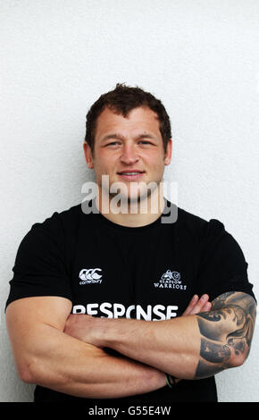 Ryan Grant du guerrier de Glasgow pendant le photocall au stade Scotstin, à Glasgow. Banque D'Images