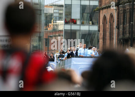 Football - Manchester City Parade de la victoire de la Barclays Premier League - Manchester Banque D'Images