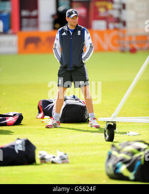 Jonny Bairstow d'Angleterre pendant les filets au terrain de cricket de Lord Banque D'Images