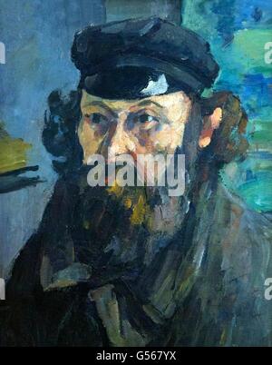 Auto-portrait, par Paul Cezanne, 1873, Musée de l'Ermitage, Saint-Pétersbourg, Russie Banque D'Images