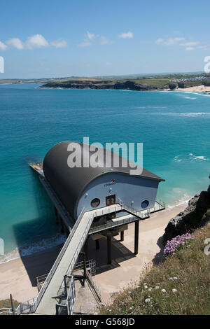 Station de Sauvetage Padstow Mère Iveys Bay Banque D'Images