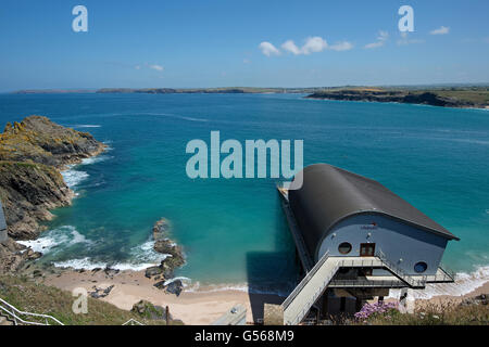 Station de Sauvetage Padstow Mère Iveys Bay Banque D'Images