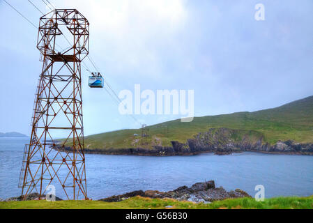 Téléphérique de Dursey, Ballaghboy, Péninsule de Beara, comté de Cork, Irlande Banque D'Images