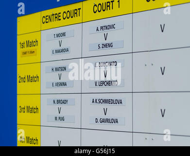 Eastbourne, Royaume-Uni. 20 Juin, 2016. Ambiance 2016 Aegon International WTA Premier tournoi de tennis Crédit : Jimmie48 Photographie/Alamy Live News Banque D'Images