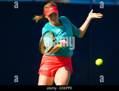 Eastbourne, Royaume-Uni. 21 Juin, 2016. Anastasia Pavlyuchenkova en action à la 2016 Aegon International WTA Premier tournoi de tennis Crédit : Jimmie48 Photographie/Alamy Live News Banque D'Images