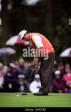 Golf - Ryder Cup 1995 - Costantino Rocca - Oak Hill Country Club, New York Banque D'Images