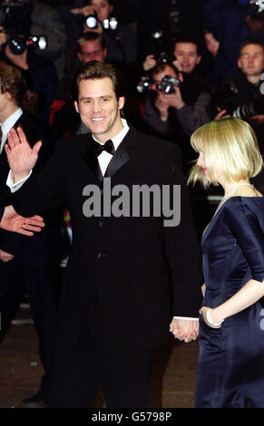 Grinch Jim Carrey & femme Banque D'Images