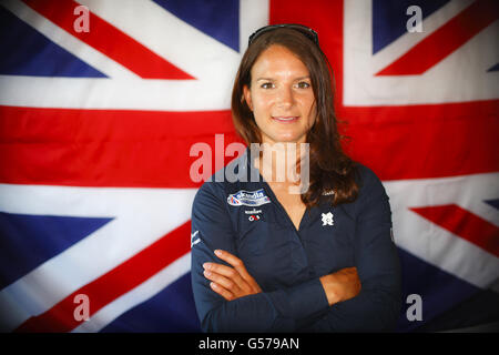 L'équipe go sailing - Photocall - Weymouth Banque D'Images