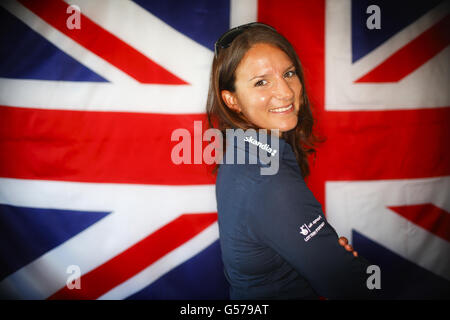 L'équipe go sailing - Photocall - Weymouth Banque D'Images