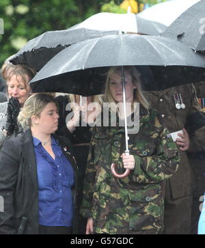 Rapatriement des soldats tombés Banque D'Images