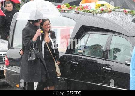 Rapatriement des soldats tombés Banque D'Images