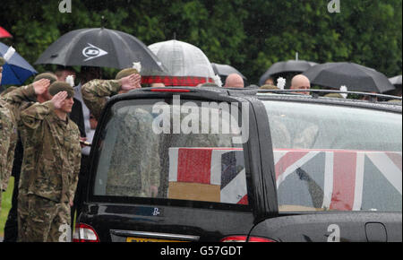 Rapatriement des soldats tombés Banque D'Images