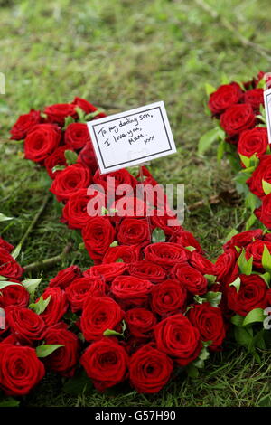 Robin Gibb funeral Banque D'Images