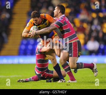 Rugby League - Stobart Super League - Warrington Wolves v Leeds Rhinos - Stade Halliwell Jones Banque D'Images