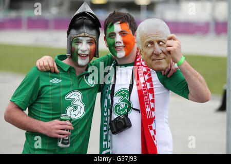 Football - UEFA Euro 2012 - Groupe C - République d'Irlande v France - Stade Municipal de Poznan Banque D'Images