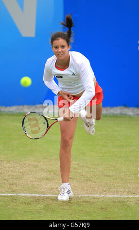 Tennis - AEGON Classic 2012 - deuxième jour - Edgbaston Priory Club.Laura Robson, de la Grande-Bretagne, lors de son premier match contre Grace min Banque D'Images