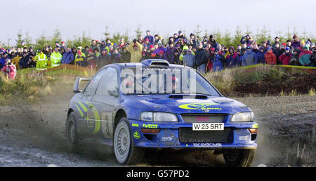 Rallye voiture Burns Banque D'Images