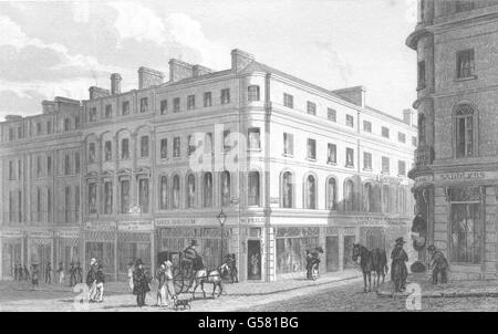 LIVERPOOL : Partie St S, rue John Pyne. (Bigorneaux), antique print 1831 Banque D'Images