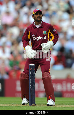Cricket - deuxième international NatWest One Day - Angleterre / Antilles - le Kia Oval.Le gardien de rue Denesh Ramdin des Indes occidentales Banque D'Images
