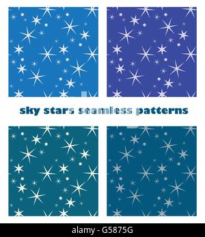 Résumé motif transparent star sky design vector backgrounds Illustration de Vecteur