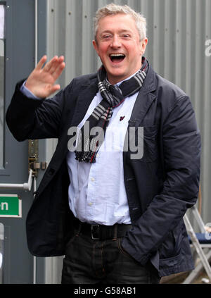 Le juge du facteur X Louis Walsh arrive au SECC à Glasgow pour les auditions du facteur X. Banque D'Images