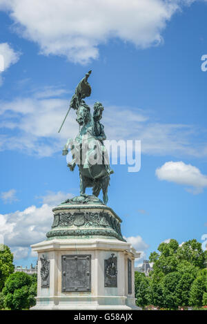 Statue de l'archiduc Charles d'Autriche, duc de Teschen sur la Heldenplatz, Vienne, Autriche Banque D'Images