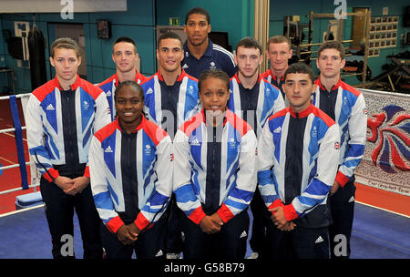 Jeux olympiques - Boxe - Annonce de l'équipe Go English Institute of Sport Banque D'Images